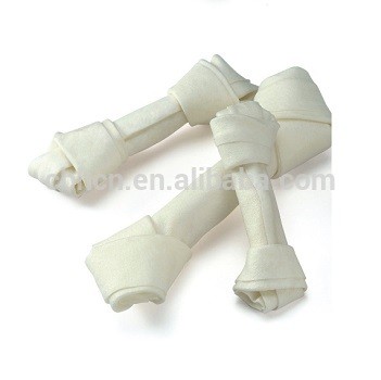 White knot bone for dog chewing