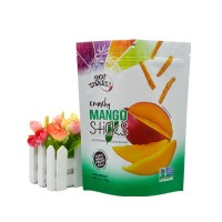 Custom Printed Zip Top Dried Mango Snack Food Packaging Bag Stand Up Pouch Printing Thailand